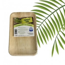 R Einweg Teller 25x15 cm 6er Pack, Palmenblatt