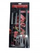 R Grillbesteck 3 tlg. aus Edelstahl