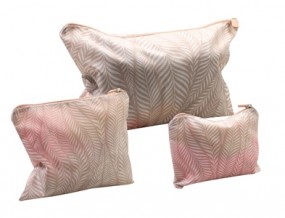 R Reiseorganizer 3er Set, sand-gemustert