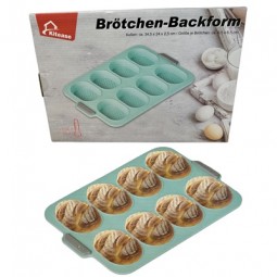 R Brötchen Backform aus Silikon, türkis 