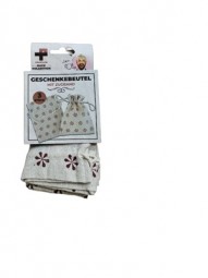 R Teamplayer Geschenkbeutel 3er Pack, Blumenmotiv