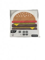 R Serviette in Burgerform 12er Pack VIVESS