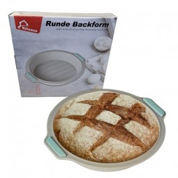 R Backform rund aus Silikon, grau 