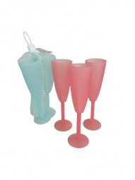 R Partygeschirr Sektglas 3er Pack ca. 250 ml, 2 Farben