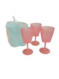 R Partygeschirr Weinglas 3er Pack ca. 300 ml, 2 Farben