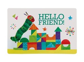 R Platzset Raupe Nimmersatt Hello Friend 1er