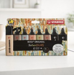 R STABILO BOSS NatureCOLORS Textmarker 8er Pack