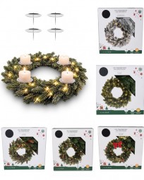 Weihnachtskranz LED Ø 40 cm - 5 versch. Modelle