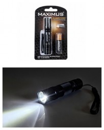 Taschenlampe LED 30 Lumen Power, inkl. Batterie MAXIMUS®