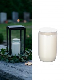 Grabkerze Öl Nr. 3 weiß