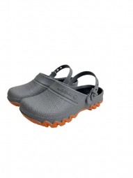 Gardena® Garten Clog Unisex Kids Open Shoes Gr. 28/29-34/35 Mediumgrey / Orange