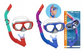 SO Schwimmmaske mit Schnorchel blau, lila BESTWAY®