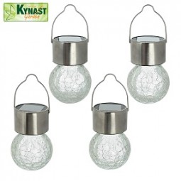 Solar Glaskugellampe Ø 6 x 9 cm zum Aufhängen