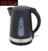 Wasserkocher Kunststoff 1,7 Ltr. Edelstahl-schwarz DESKI