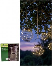 Solarlaterne Bienennest 18 LED, anthrazit