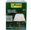 Solar LED Tischlampe Ø 20 x H 28 cm, silber
