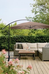 Ampelschirm Asiastyle Ø 2,7 m - Taupe