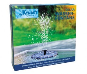 Solar Wasserfontäne mit 3 versch. Düsen. Ø 16 cm