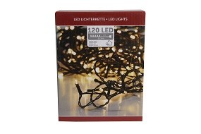 W Lichterkette 120 LED innen/außen, strombetrieben