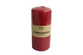 Kerze Ø 7 x 15 cm, rot