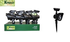 Solarstrahler LED H x 28 cm im Display, schwarz
