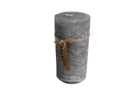 Kerze Rustic Ø 7 x 14 cm, grau