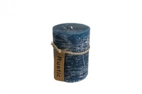 Kerze Rustic Ø 7 x 7,5 cm, petrol
