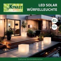 Solar Würfelleuchte LED 30x30 cm