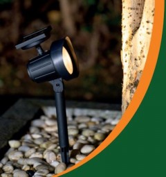 Solar Strahler 3 LED mit Erdspieß, im Display
