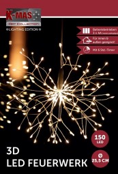 W Feuerwerk 3D mit 150 LED Ø 25,5 cm, batteriebetr.