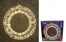 W Kranz 200 LED Ø 30 cm, mit Timer