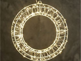 W Kranz 700 LED Ø 38 cm, mit Timer