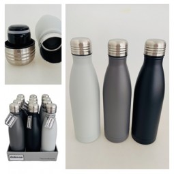 Thermoflasche Edelstahl 500 ml in 3 Farben