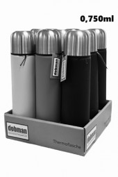 Thermoflasche Edelstahl 750 ml in 3 Farben