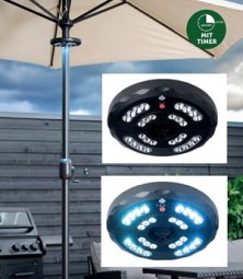 Sonnenschirm Beleuchtung Ø 20 cm, mit Akku