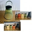 Solar Laterne konisch Ø 15 cm, H x 18 cm in 5 versch. Farben