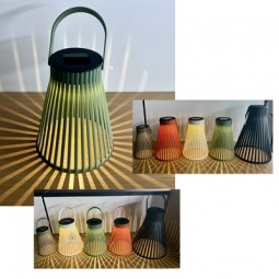 Solar Laterne konisch Ø 15 cm, H x 18 cm in 5 versch. Farben