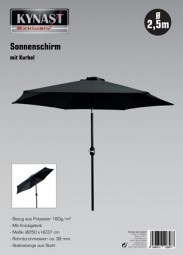 Sonnenschirm Ø 2,5 m anthrazit