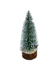 W Deko Tannenbaum H x 12 cm mit Holzfuß