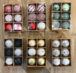W Weihnachtskugel bruchfest Ø 8 cm, 6er Pack