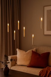 Kerze schwebende LED Stabkerzen 10er Set inkl. Zauberstab-Fernbedienung