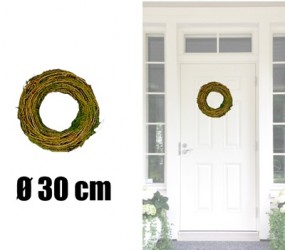 W Kranz mit Moos Ø 30 cm