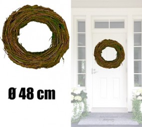 W Kranz mit Moos Ø 48 cm