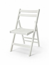 Klappstuhl aus Holz 44x59x79cm weiß