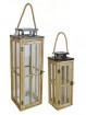 Laterne 2er Set aus Holz