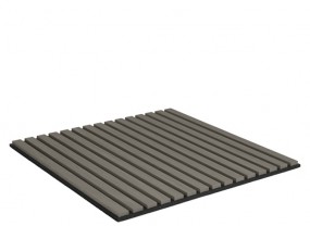 Akustikpaneele 60,5 x 60 x 1,8 cm hellgrau