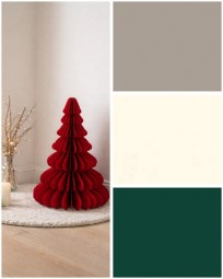 W Weihnachtsbaum aus Papier Hx90 cm, faltbar, 4 Farben