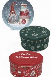 W Gebäckdose 3er Set rund, in 3 Designs