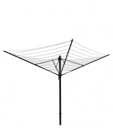 Wäschespinne Alu 60 m, schwarz