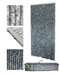 Flauschvorhang Chenille für Tür 90 x 200 cm, 2 Farben
